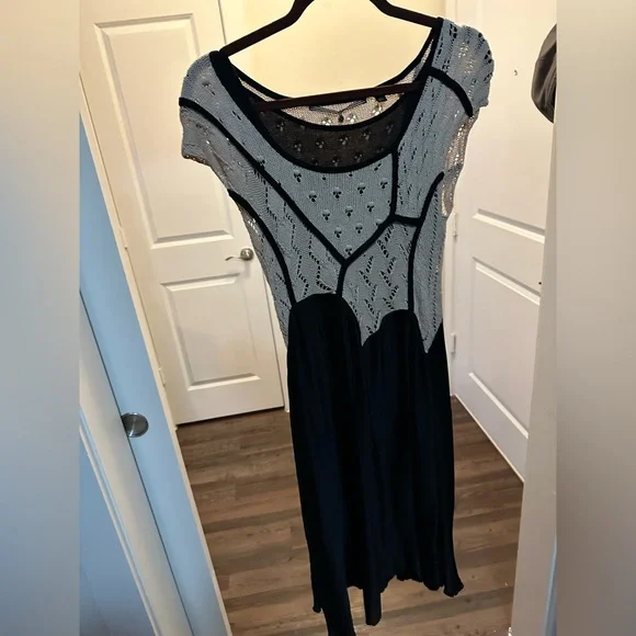 Knitted & Knotted Dresses | Knitted Knots Dress From Anthropology Size Small Nwot | Color: Black/Cream | Size: S | Pm-42011506's Closet